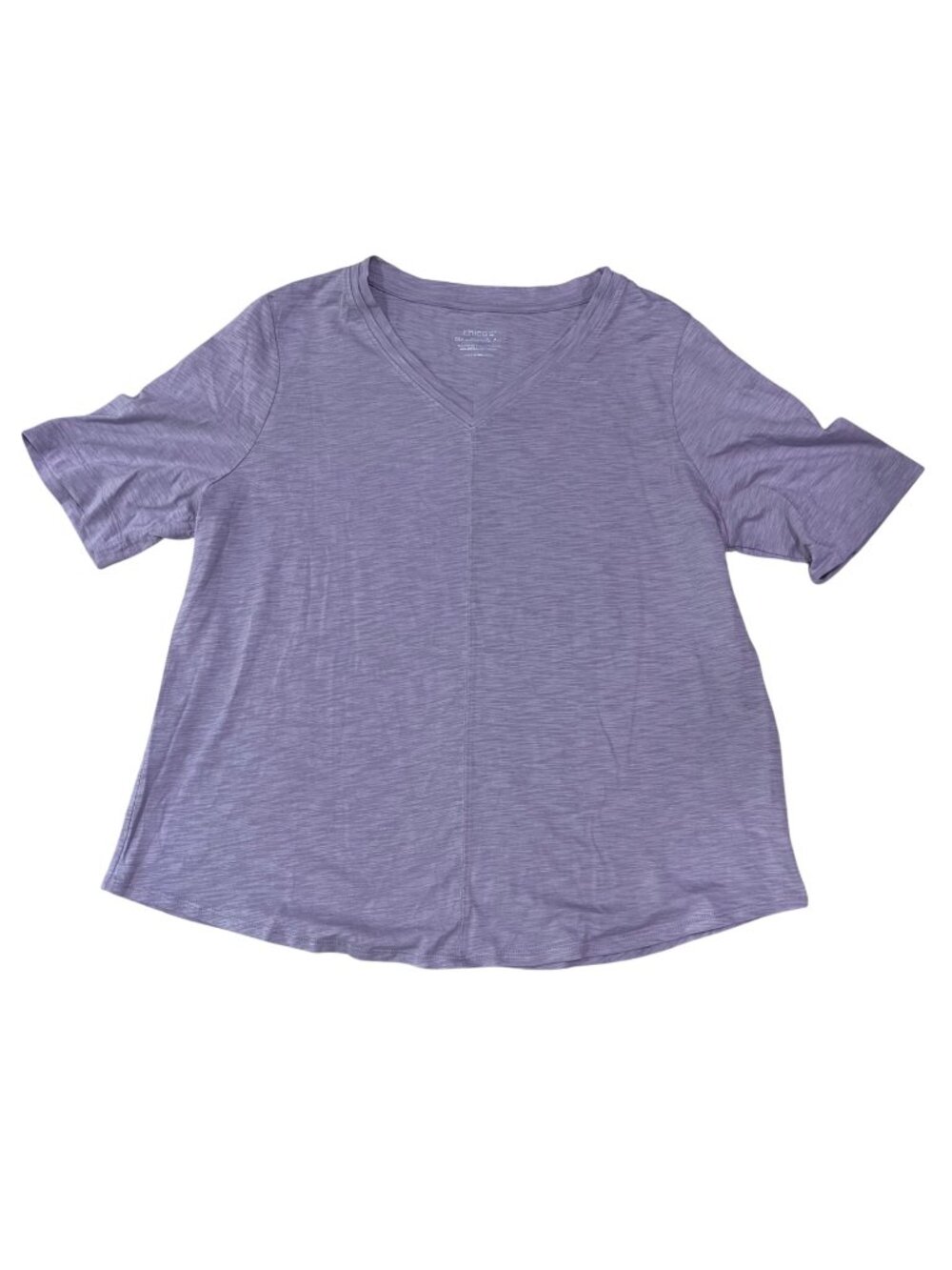 Chico's The Ultimate Tee Womens Size 3 (US XL) Purple Knit‎ Cotton Modal Relaxed